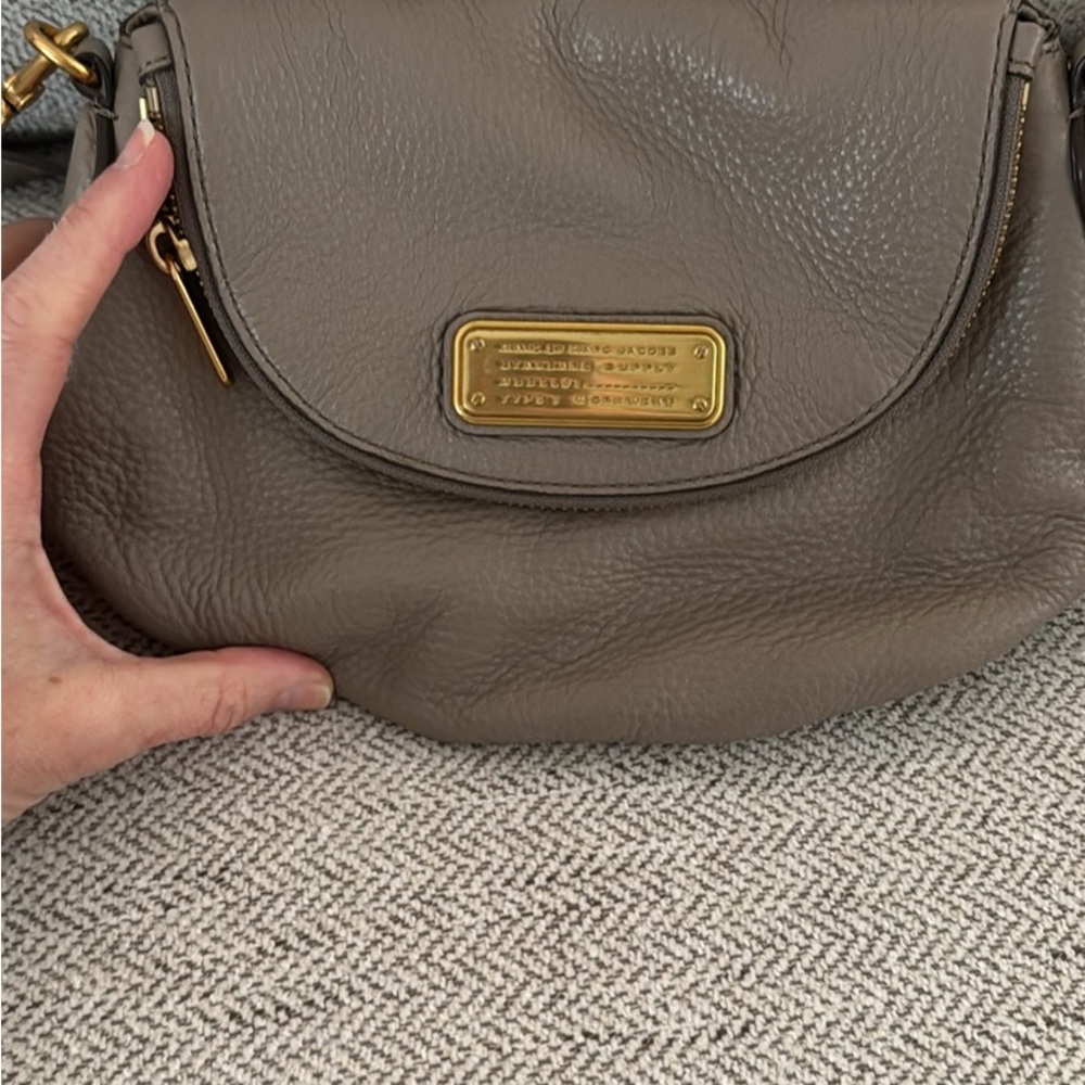 Marc Jacobs Gray Leather Shoulder Bag